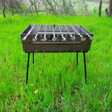 Мангал складной на 10 шампуров