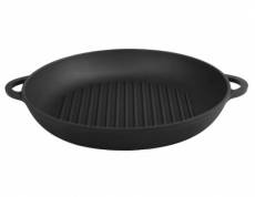 Сковорода-гриль Ситон чугунная 26 см. с дв..