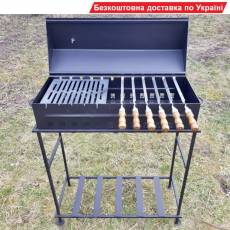 Мангал-гриль "Тризуб" з кришкою