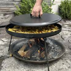 Сковорода з диска 50 см з кришкою