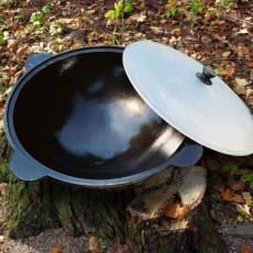 Наманганский казан чугунный 150 л с крышко..