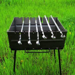 Мангал-чемодан разборной на 6 шампуров