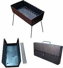 Мангал складной на 10 шампуров