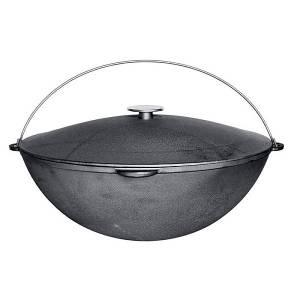 Казан чугунный для плова Биол 45 см., 15 л. артикул 0915