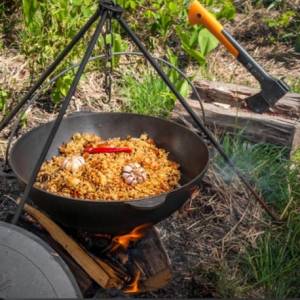 Чугунный казан Биол татарский с алюминиевой крышкой 32 л. артикул 0932