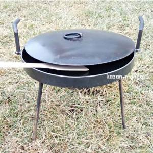 Сковорода из диска бороны "Козачка" 300 мм. с крышкой