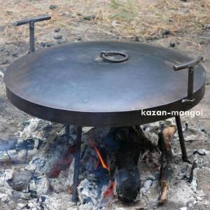 Сковорода из диска бороны "Козачка" 500 мм. с крышкой