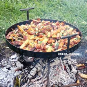 Сковорода из диска бороны "Козачка" 500 мм. с крышкой