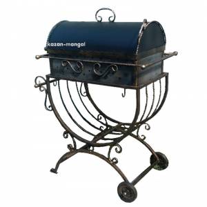 Мангал-гриль "Хортиця" на колесах 3 мм.