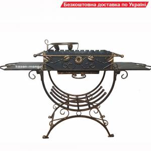 Кованый мангал co столиками "Козача слава" 3 мм.