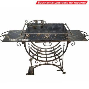 Кованый мангал co столиками "Козача слава" 3 мм.