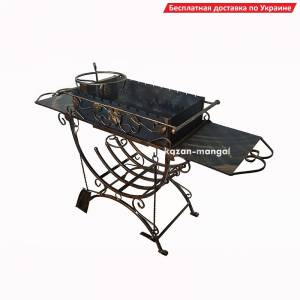 Кованый мангал co столиками "Козача слава" 3 мм.