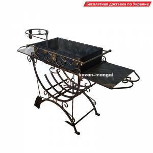 Кованый мангал co столиками "Козача слава" 3 мм.