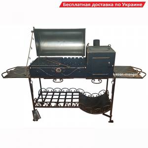 Мангал кований з пічкою та грилем "Мега Січ"