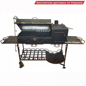 Мангал кований з пічкою та грилем "Мега Січ"