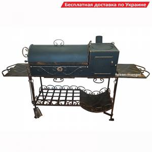 Мангал кований з пічкою та грилем "Мега Січ"