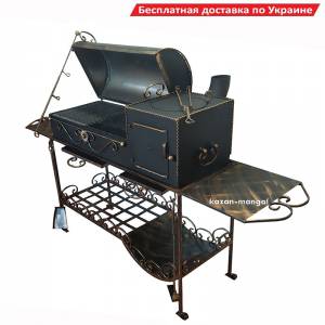 Мангал кований з пічкою та грилем "Мега Січ"