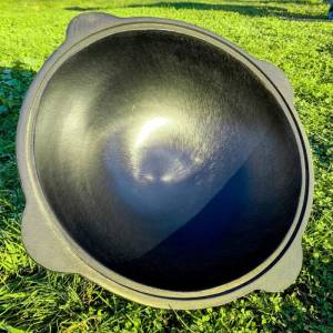 Узбекский наманганский казан чугунний 16 л с крышкой