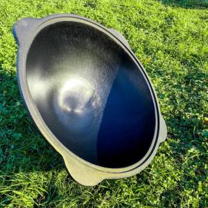 Узбекский наманганский казан чугунний 16 л с крышкой