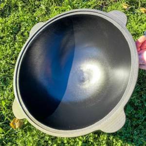 Узбекский наманганский казан чугунний 16 л с крышкой