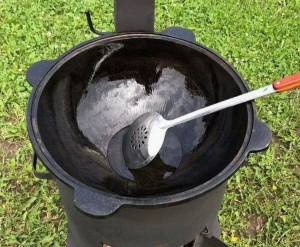 Узбекский наманганский казан чугунний 16 л с крышкой