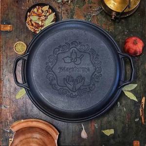 Казан узбецький WOK Наша Майстерня з кришкою-сковородою 12л, 40см 