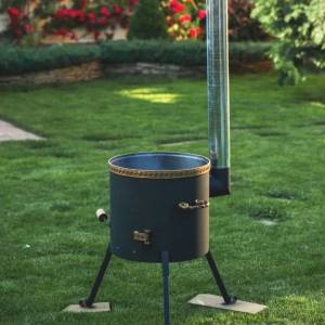 Печь под казан 12-18 л. с дымоходом