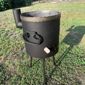 Печь под казан 12-18 л. с дымоходом