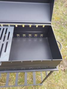 Мангал-гриль "Тризуб" з кришкою