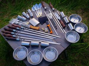 Набор шампуров в кейсе "Гетьман" 45 предметов