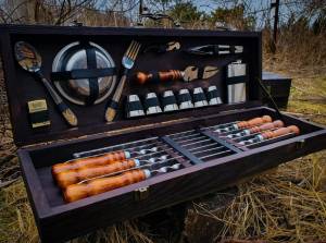 Набор шампуров в кейсе "Туристический" 36 предметов