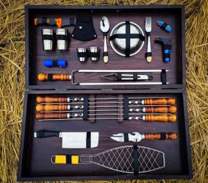 Набір шампурів в кейсі "Отаман" 46 предметів