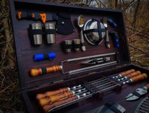 Набір шампурів в кейсі "Отаман" 46 предметів