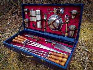 Набір шампурів в кейсі "Княжий Люкс" 43 предмета