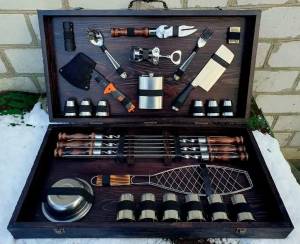 Набір шампурів в кейсі "Осавул" 45 предметів