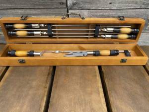 Подарочный набор шампуров в кейсе "Сокол" 7 предметов