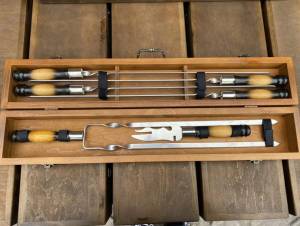 Подарочный набор шампуров в кейсе "Сокол" 7 предметов