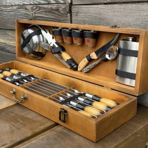 Набор шампуров в кейсе "Рысь" 34 предмета