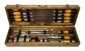 Набор шампуров в кейсе "Лось" 23 предмета