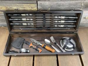 Набор шампуров в кейсе "Вепрь" 30 предметов