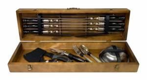 Набор шампуров в кейсе "Вепрь" 30 предметов