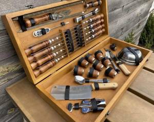 Набор шампуров в кейсе "Бизон" 49 предметов