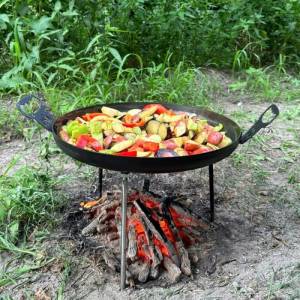 Сковорода з диска 40 см з кришкою