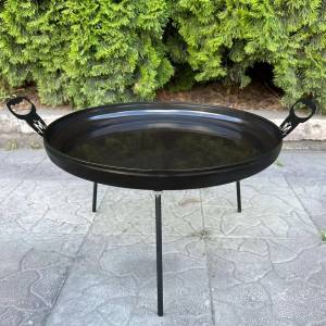 Сковорода з диска зі з'ємними ніжками та ручками 50 см