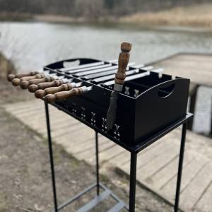 Мангал "Тризуб" на 8 шампурів