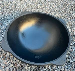 Узбекский наманганский казан чугунный 22 л с крышкой