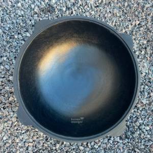 Узбекский наманганский казан чугунный 22 л с крышкой