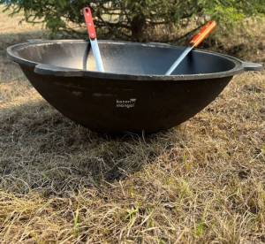 Узбекский наманганский казан чугунный 50 л