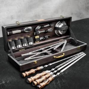 Набор шампуров в кейсе "Конунг" 25 предмета