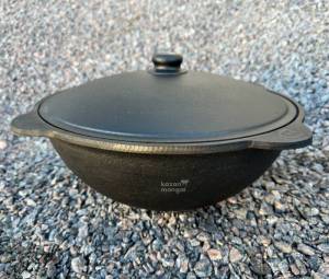 Наманганский казан чугунный 6 л с крышкой